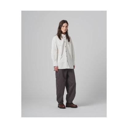 Women's G.O.D Pasha Satin Gabardine Pant in Asphalt, showcasing the stylish tapered design and smooth satin fabric.