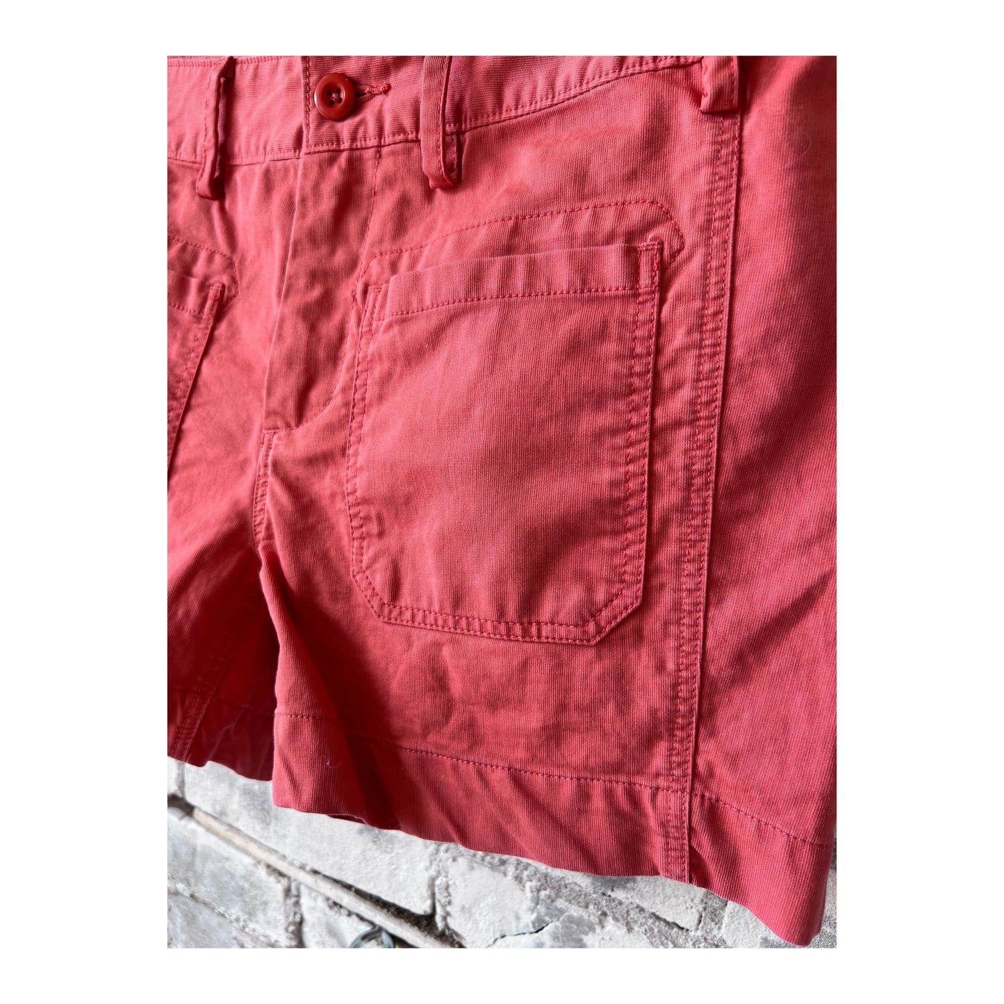 Women's G1 Sailor Shorts in Nantucket Red, 4-inch inseam, featuring a classic nautical style with a casual fit.