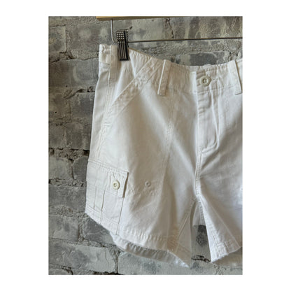 Women's white Drill Short by G1 Women's, casual summer shorts with a relaxed fit and breathable fabric.