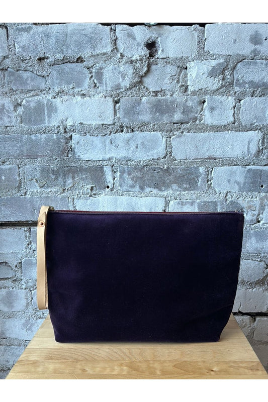 Go-To Velvet Clutch - Plum/Claret - DUNE + SALT