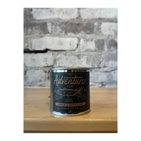 Adventurer Field Candle by Good & Well Supply Co., a rustic home accessory with a natural candle in a simple holder.