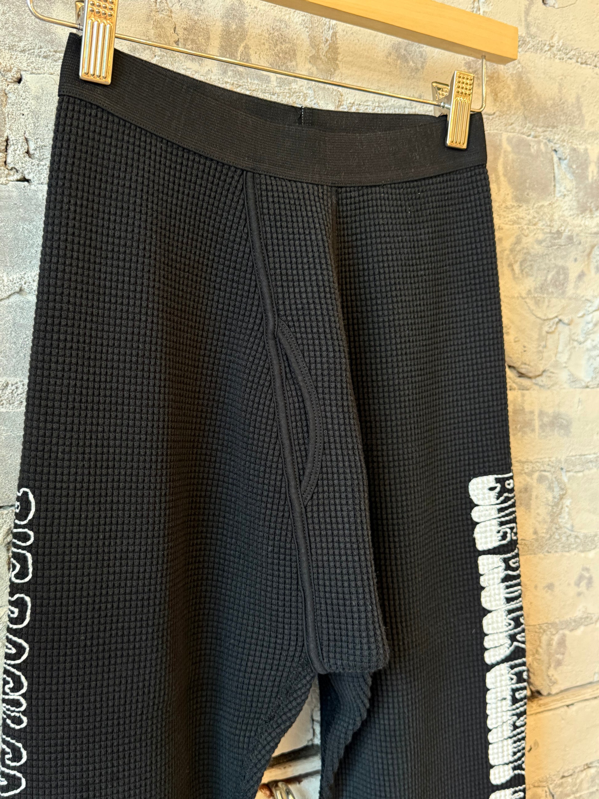 Men's Gradient Logo Long Johns in Black Licorice by Big Rock Candy Mountaineering, featuring a stylish gradient logo design.