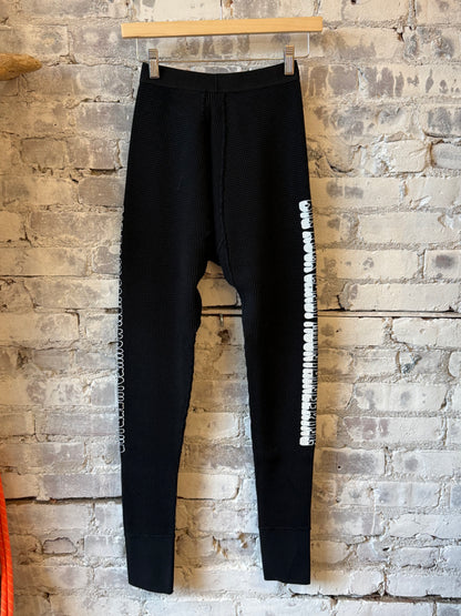 Men's Gradient Logo Long Johns in Black Licorice by Big Rock Candy Mountaineering, featuring a subtle gradient logo design.