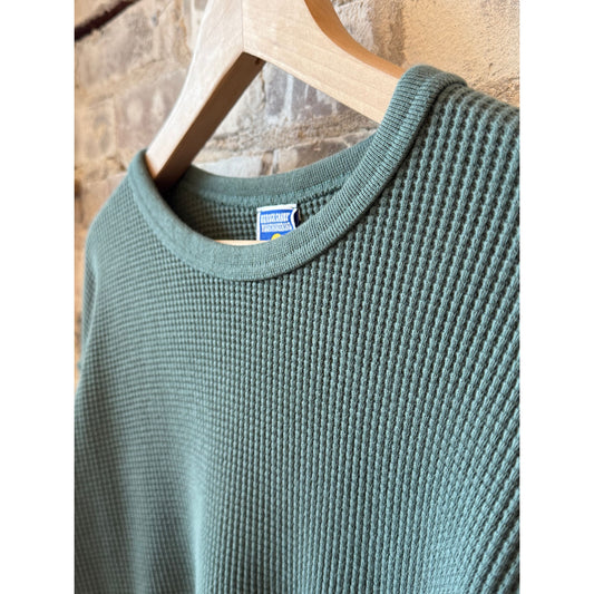 Men's Gradient Logo Thermal by Big Rock Candy Mountaineering featuring a sleek artichoke-colored gradient logo on a thermal fabric.