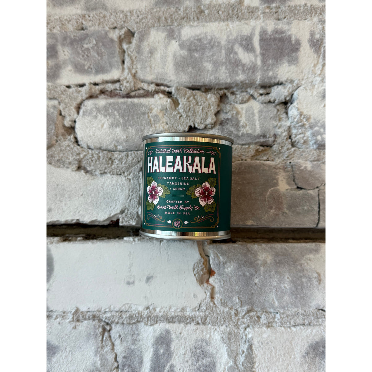 Haleakala National Park candle by Good & Well Supply Co. with a scenic nature-inspired design, perfect as a home decor accessory.