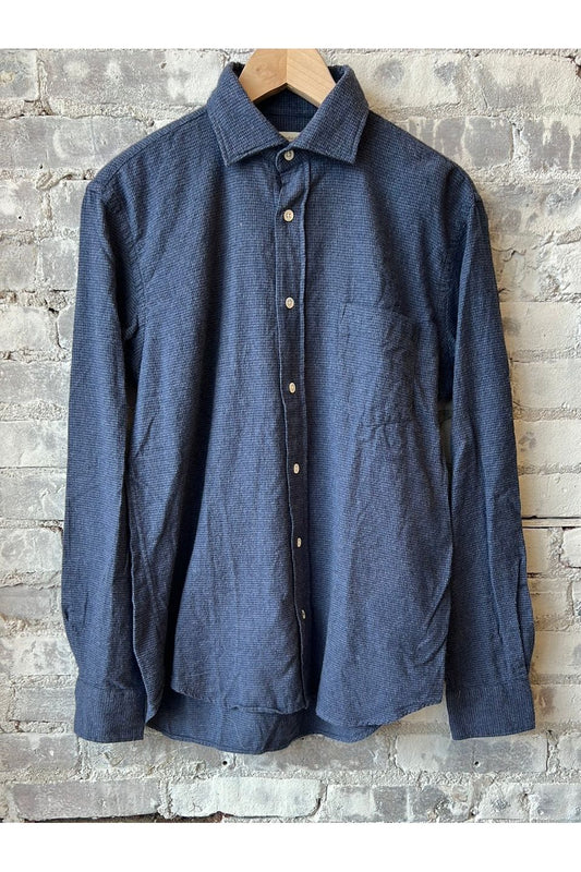 Paul Regular Flannel Shirt - Denim - DUNE + SALT