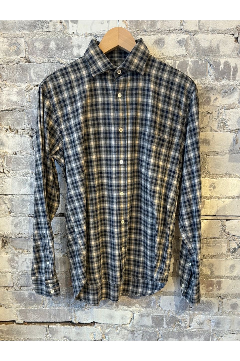 Paul Woven Flannel Shirt - Blue/White Check - DUNE + SALT