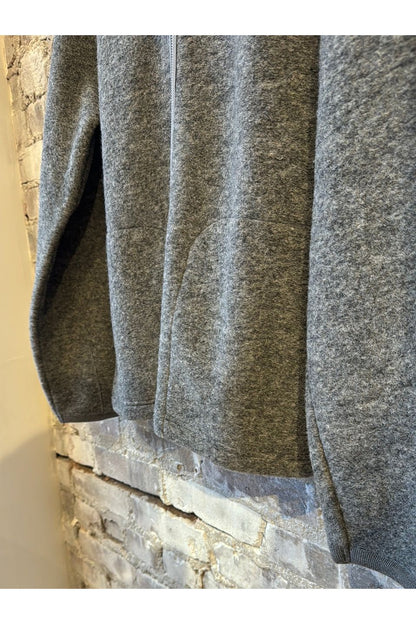 Wool Hooded Jacket - Heather Grey - DUNE + SALT