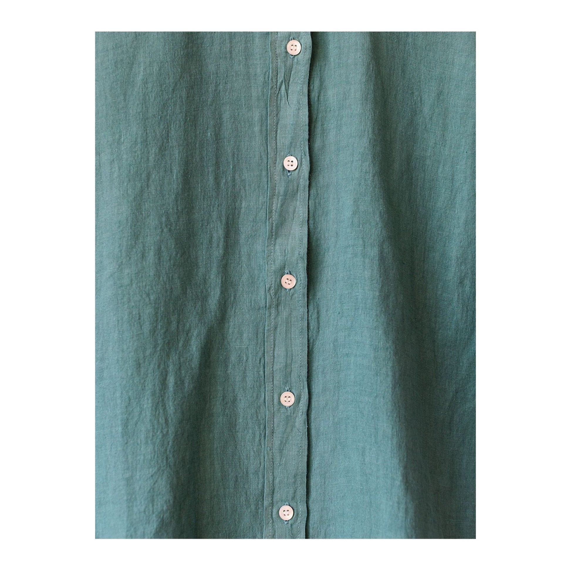Women's Coraz Linen Shirt in Lagoon by Hartford Women's, featuring a stylish button-up design and relaxed fit.