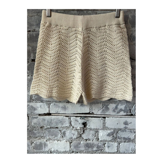 Marli Crochet Knit Short - Ecru - DUNE + SALT