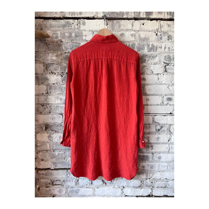 Women's Rea Linen Dress by Hartford Women's in Poppy color, featuring a lightweight, breathable linen fabric and stylish design.