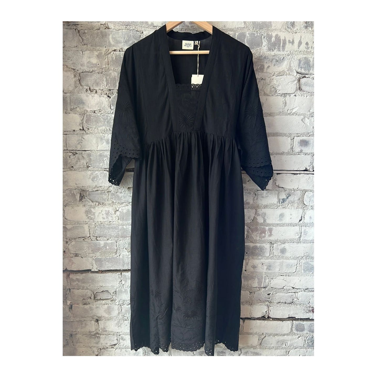 Women's Reggio Woven Dress by Hartford Women's in black, featuring intricate woven fabric and a stylish, comfortable fit.