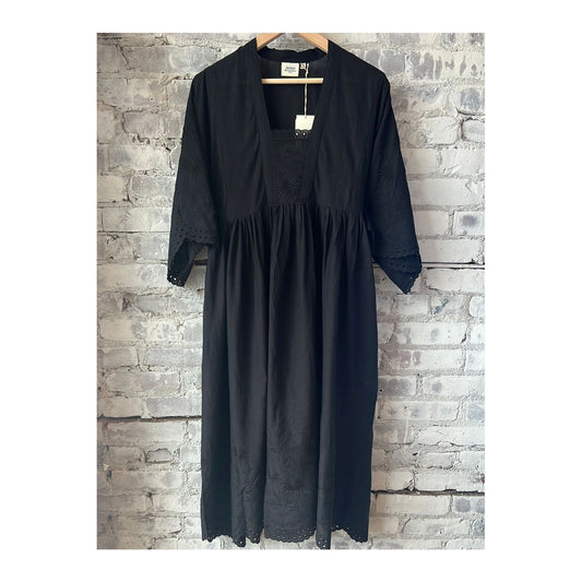 Reggio Woven Dress - Black - DUNE + SALT