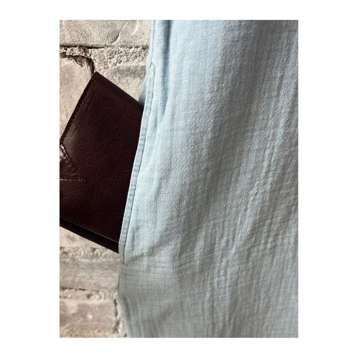 Women's Rooster Cotton Gauze Dress by Hartford in indigo light bleach featuring a relaxed fit and lightweight breathable fabric.