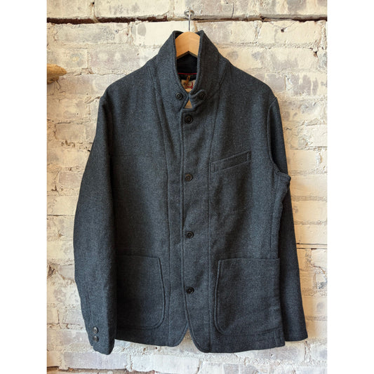 Relwen Heritage Trap Blazer - Blue/Black Twill Dark Slate Gray