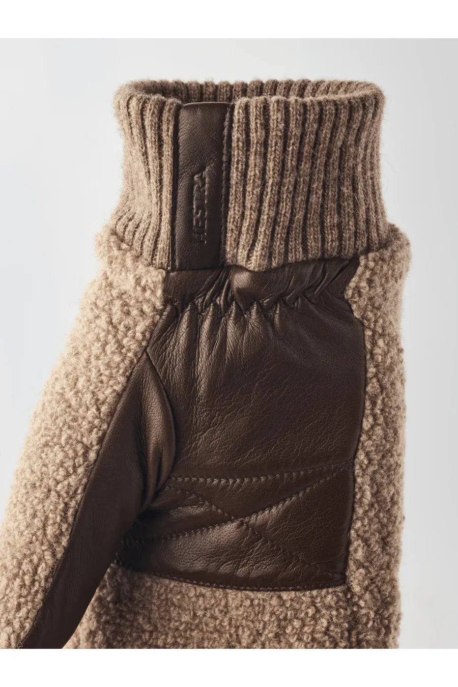 Emilia Wool Mitten - Camel/Light Brown