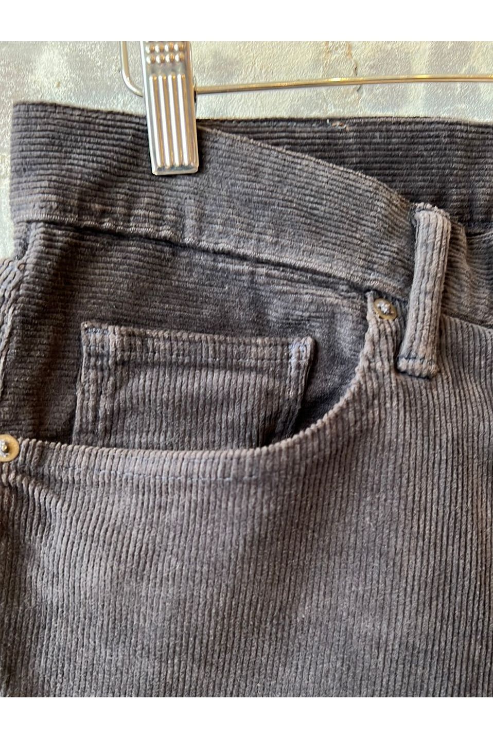 The Pen Slim Stretch 16w Corduroy - Charcoal - DUNE + SALT