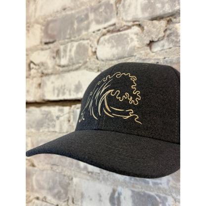 Surfside Supply Houndstooth Flannel Logo Cap - Mocha Gray