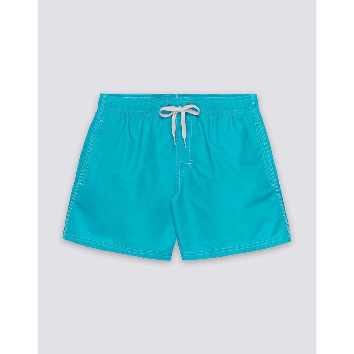 Men's Sundek Iconic Taffeta elastic waist boardshort in marine color, featuring a lightweight, quick-drying fabric and sporty design.