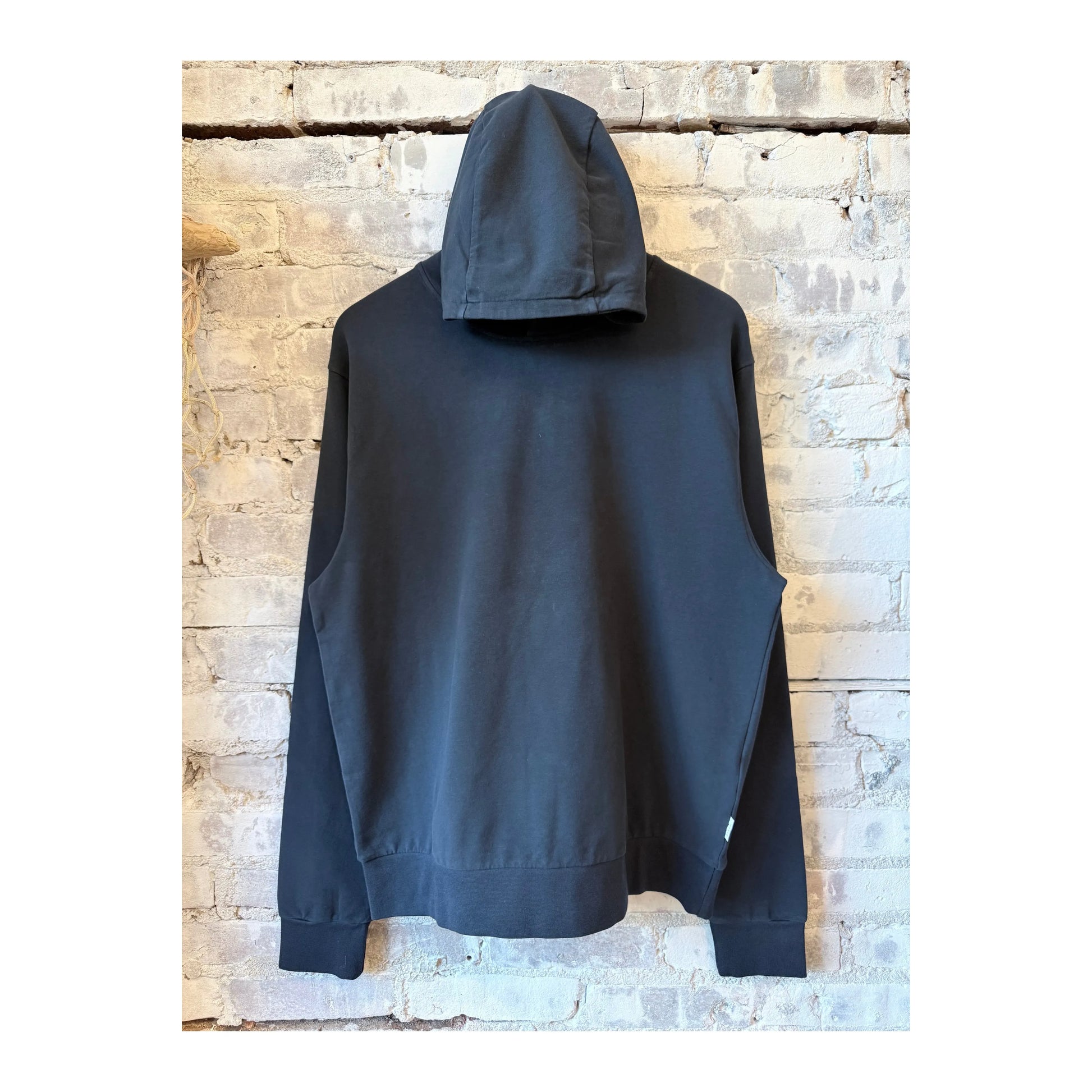 Men's navy hood from 04651/ featuring a comfortable fit and casual style, shown on a model wearing the IF Hood.
