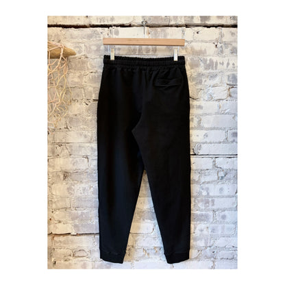 Men's black IF Jogger pants by 04651, featuring a comfortable fit and casual style, shown in this image.