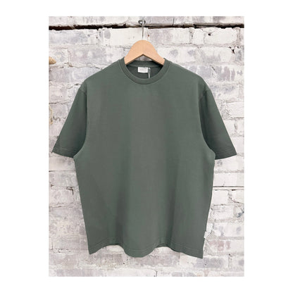 Men's IF Tee in Sea Kelp color, casual short-sleeve shirt by 04651, displayed with a relaxed fit and soft fabric.