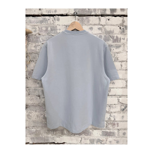 Men's sky blue IF Tee from 04651/ brand, showing a casual short-sleeve cotton t-shirt with a relaxed fit.