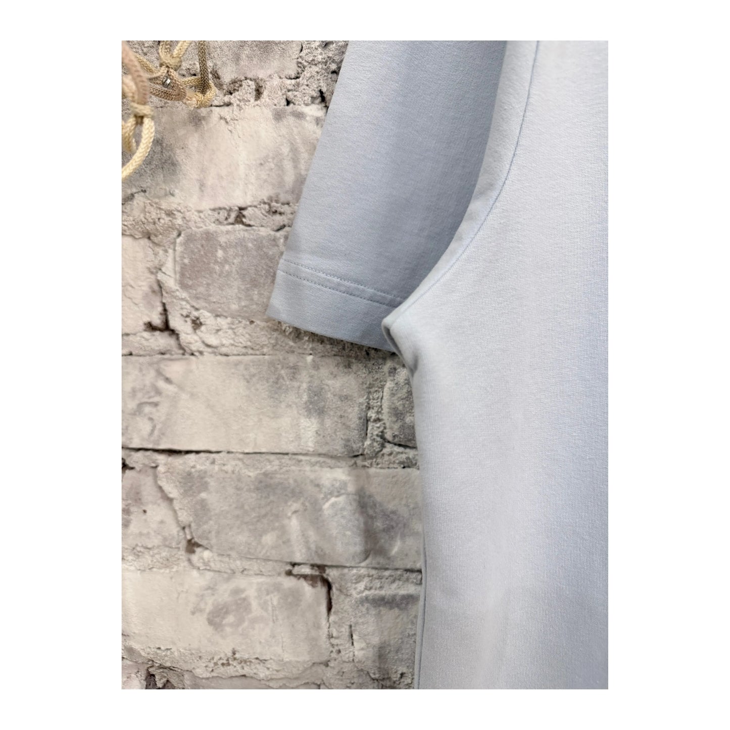 Men's IF Tee Sky by 04651/ featuring a casual fit, soft fabric, and a vibrant sky blue color.