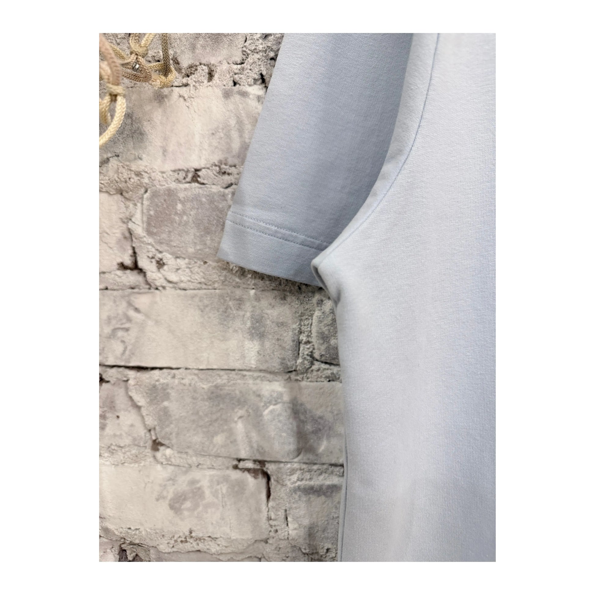 Men's IF Tee Sky by 04651/ featuring a casual fit, soft fabric, and a vibrant sky blue color.