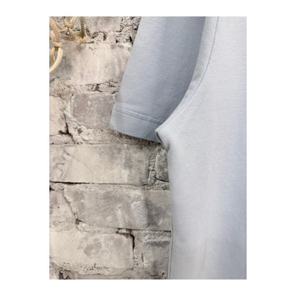 Men's IF Tee Sky by 04651/ featuring a casual fit, soft fabric, and a vibrant sky blue color.