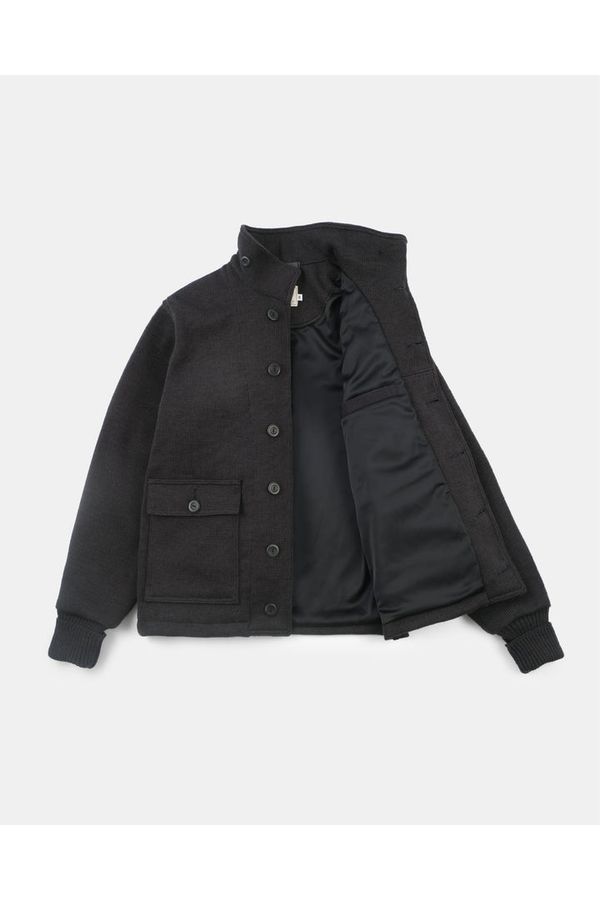 Lined Submariner Sweater Coat - Dark Charcoal - DUNE + SALT