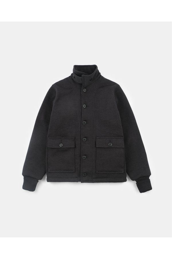 Lined Submariner Sweater Coat - Dark Charcoal - DUNE + SALT