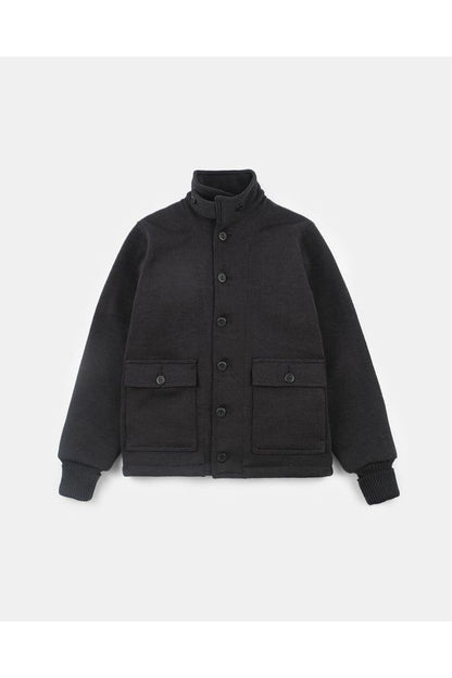 Lined Submariner Sweater Coat - Dark Charcoal - DUNE + SALT