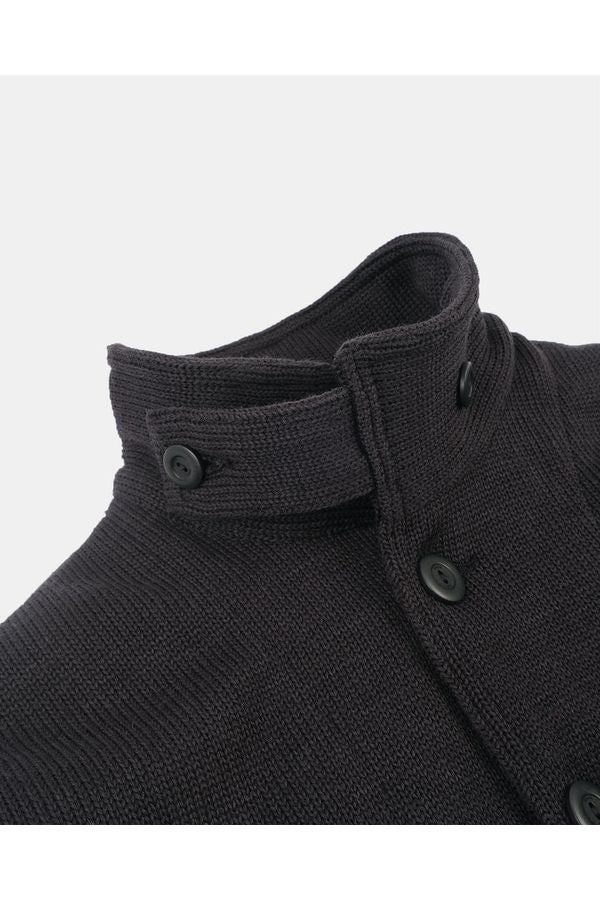 Lined Submariner Sweater Coat - Dark Charcoal - DUNE + SALT