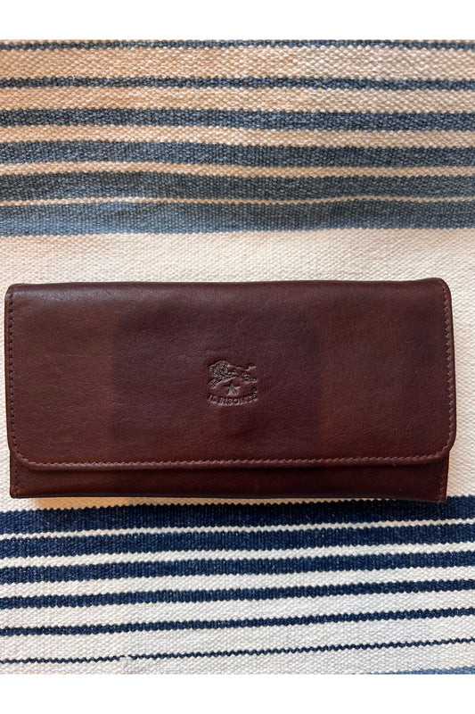 Continental Wallet in Calf Leather - Caffe - DUNE + SALT