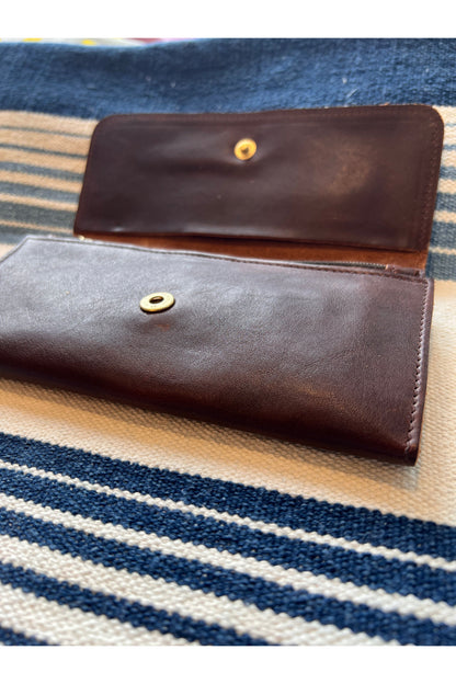 Continental Wallet in Calf Leather - Caffe - DUNE + SALT