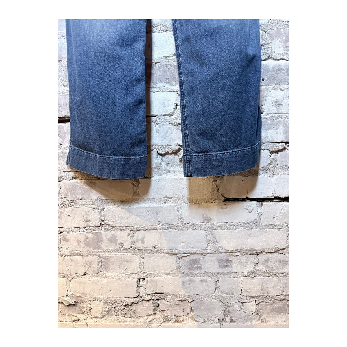 Women’s Freecity Indigo French/Sailors Pant in vibrant indigo fabric, featuring a relaxed fit and classic sailor-style design.
