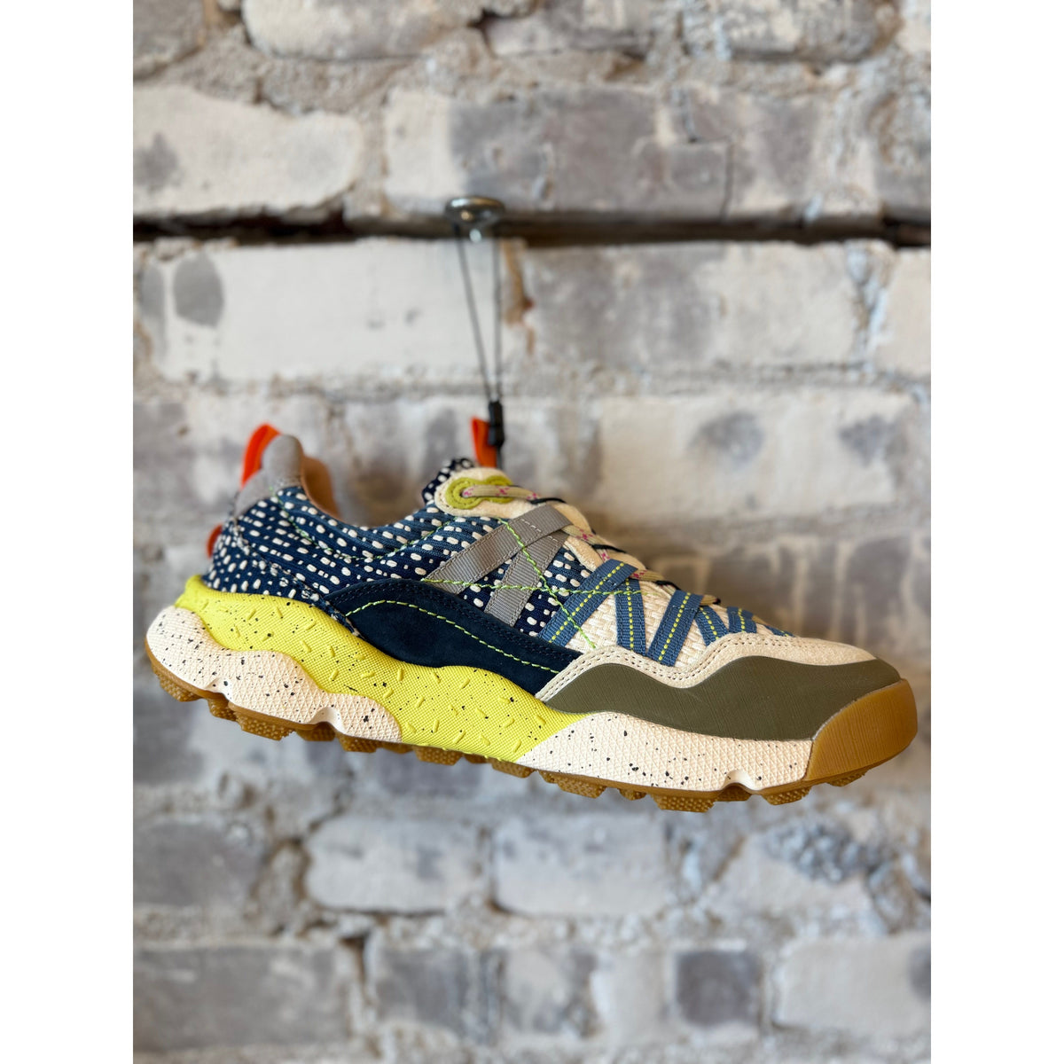 Flower Mountain Iwano 2 Capsule Waterproof Sneaker – Taupe/Dark Grey/Azure Dark Gray