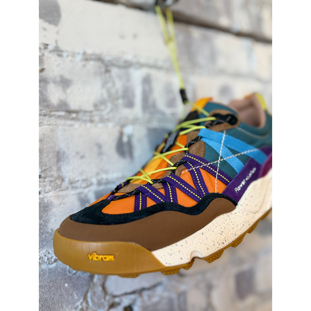 Flower Mountain Iwano 2 Waterproof Sneaker – Brown/Orange/Violet Light Gray
