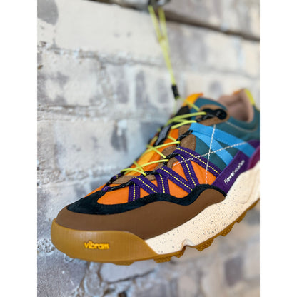 Flower Mountain Iwano 2 Waterproof Sneaker – Brown/Orange/Violet Light Gray