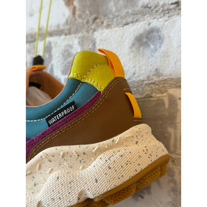 Flower Mountain Iwano 2 Waterproof Sneaker – Brown/Orange/Violet Gray