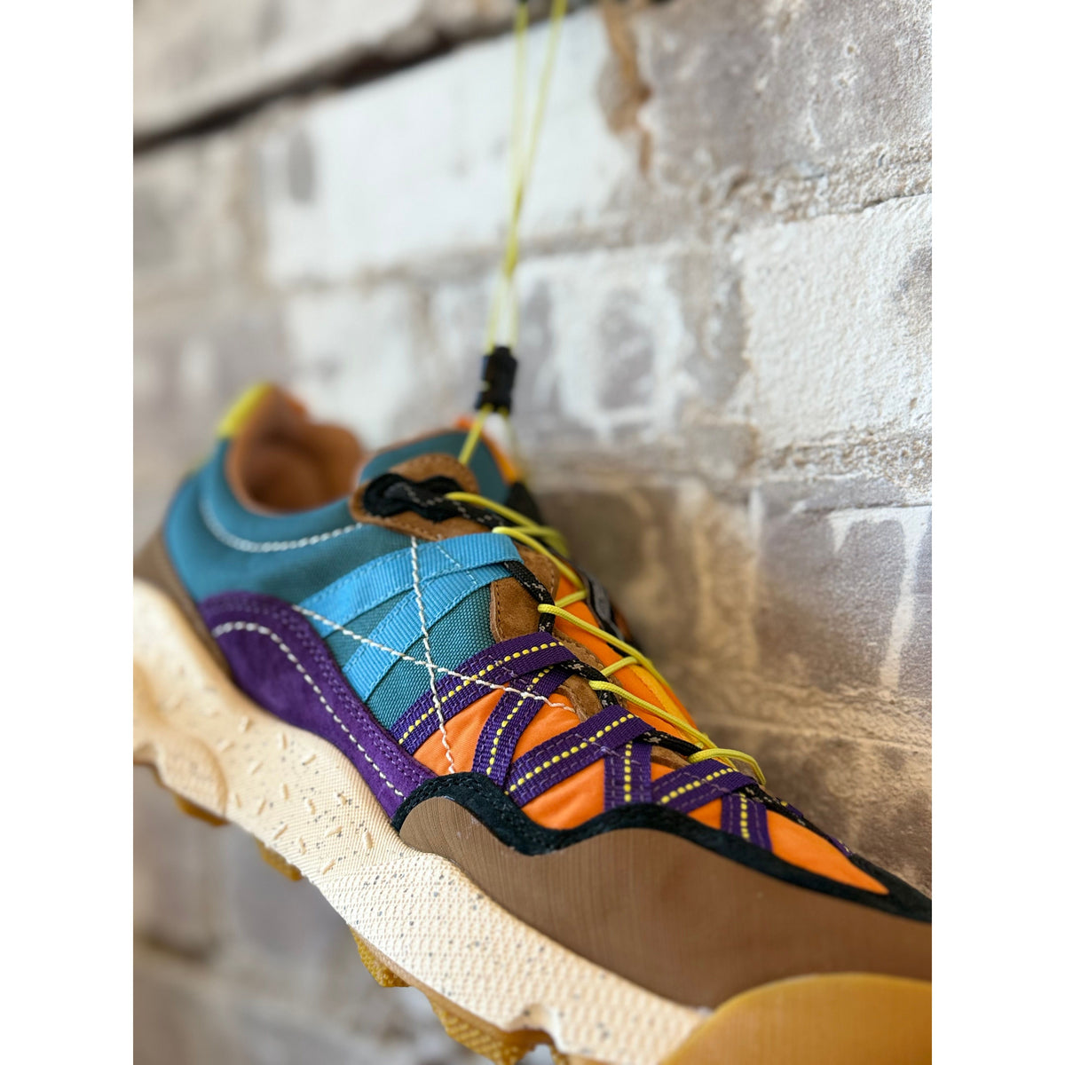 Flower Mountain Iwano 2 Waterproof Sneaker – Brown/Orange/Violet Light Gray