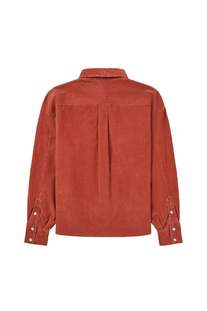 Women's Wild Velvet Shirt - Terra Red - DUNE + SALT