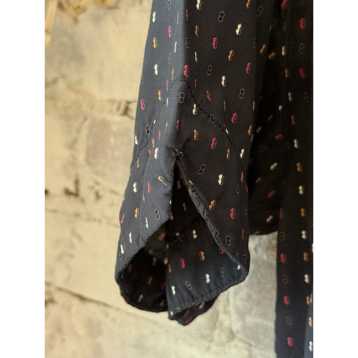 Men's navy Jove 50's shirt by Freenote Cloth, featuring classic 1950s-inspired design and tailored fit.