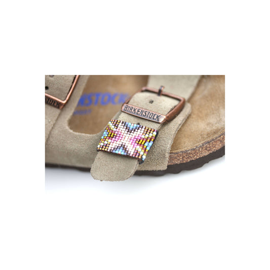 Julie Rofman JRS Komodo beaded jewelry shoe loop with colorful beaded design and decorative loops for footwear accents.