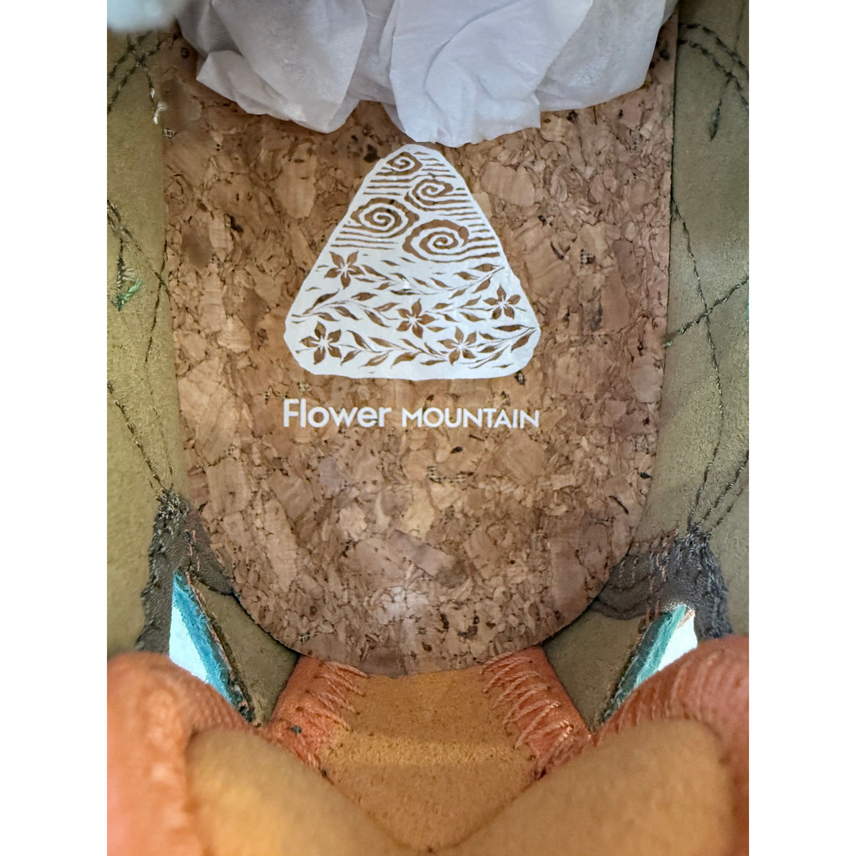 Kazana Women's Flower Mountain sandals or sneakers in salmon, orange, and fuchsia with vibrant straps and comfortable design.