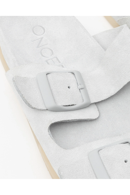 Savannah Hydro-Suede Slide - Ice - DUNE + SALT