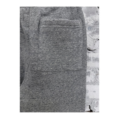 Men's V::Room heather charcoal long sleeve cotton Tencel brushed fleece sweatpants, relaxed fit with elastic waistband and cuffs.