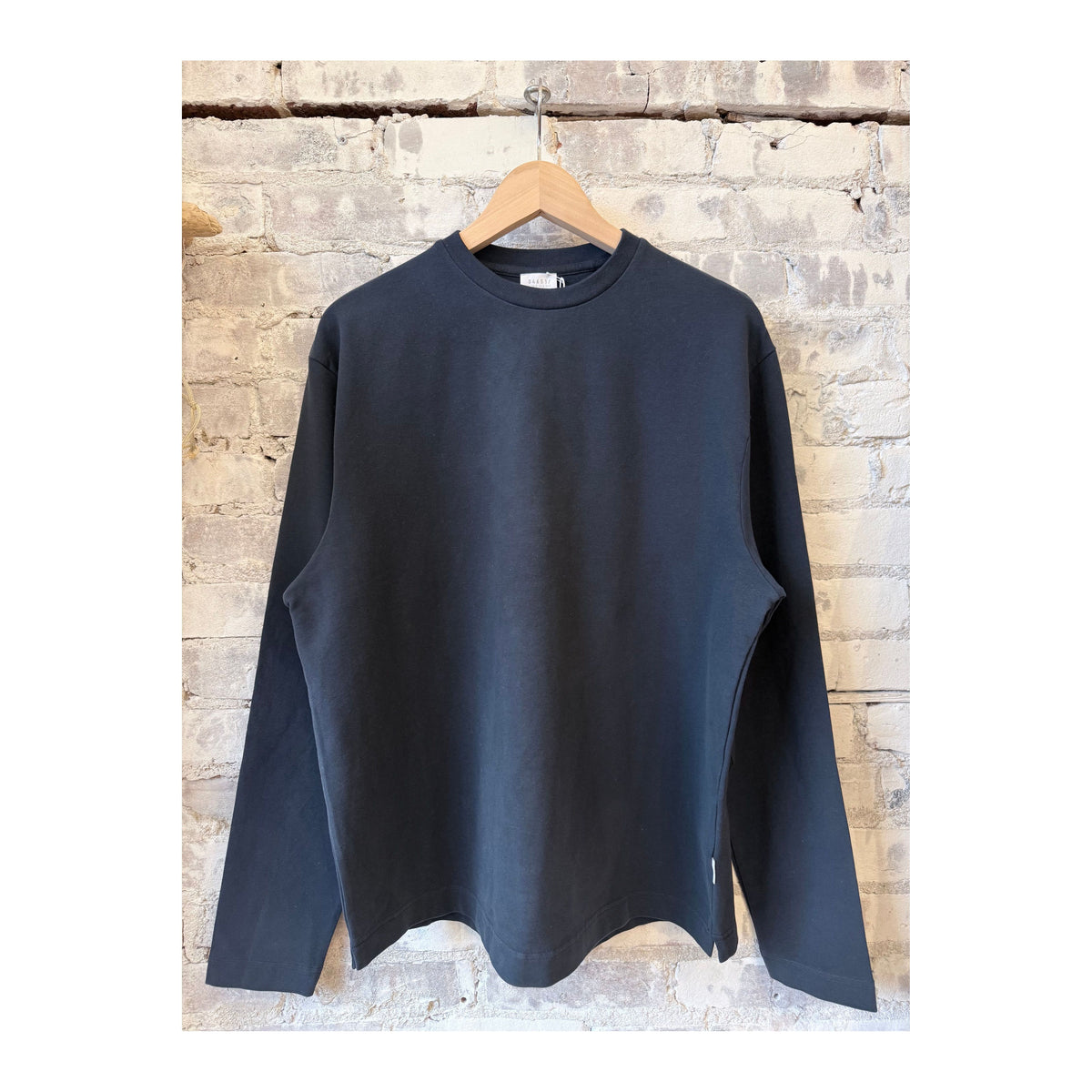 Men's navy long-sleeve IF Tee by 04651, featuring a comfortable fit and classic design, shown in the product image.