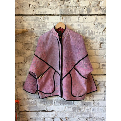 Women's Ladhiya jacket by Namai in assorted colors, featuring a stylish, lightweight design with a relaxed fit and vibrant fabric.